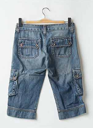 Pantalon trei sferturi elasticitate talie joasă albastru DENIM STUDIO femeie