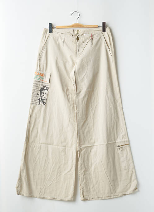 Pantalon evazat bej BE YOU K femeie