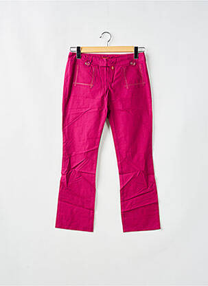 Pantalon 7/8 țesătură poplin talie joasă violet BE YOU K femeie