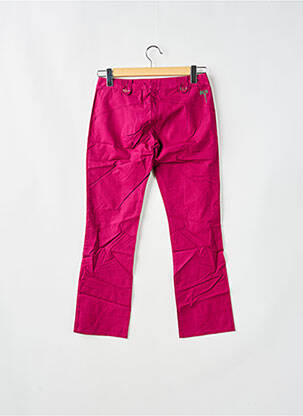 Pantalon 7/8 țesătură poplin talie joasă violet BE YOU K femeie