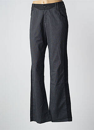 Pantalon drept țesătură crep talie joasă negru SALT & PEPPER femeie