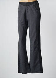 Pantalon drept țesătură crep talie joasă negru SALT & PEPPER femme