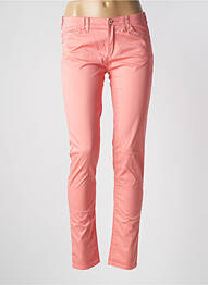 Pantalon slim țesătură poplin mărime normală roz ARMANI femme