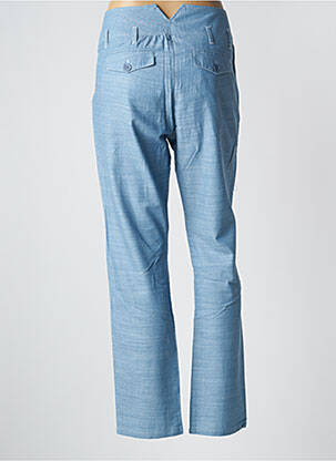 Pantalon drept talie cu cleme talie înaltă albastru 2 TWO femeie
