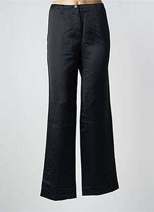 Pantalon drept talie cu cleme mărime normală negru LOLA femeie