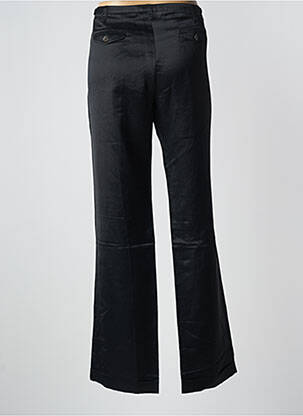 Pantalon drept talie cu cleme mărime normală negru LOLA femeie