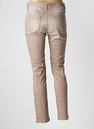 Pantalon slim țesătură poplin mărime normală bej MAYJUNE femeie