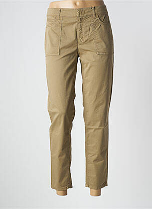 Pantalon 7/8 țesătură poplin mărime normală verde SET femeie