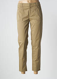 Pantalon 7/8 țesătură poplin mărime normală verde SET femeie