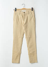 Pantalon chino talie joasă talie joasă bej FIVE femme