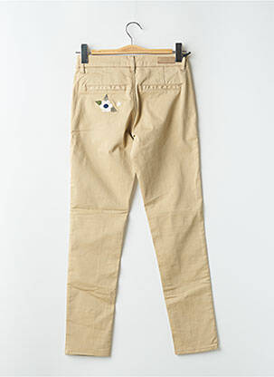 Pantalon chino talie joasă talie joasă bej FIVE femeie