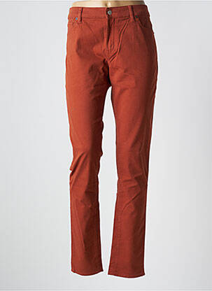 Blugi cu croială slim elasticitate portocalie DENIM AND SUPPLY femeie