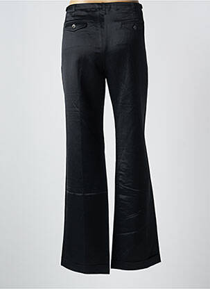 Pantalon drept talie cu cleme talie joasă negru LOLA femeie