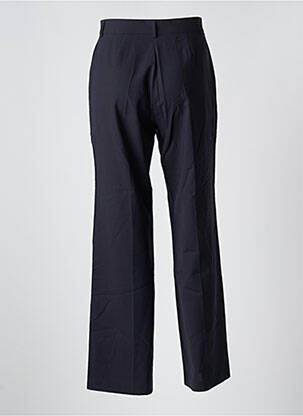 Pantalon drept talie cu cleme talie înaltă albastru LOLA femeie