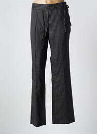 Pantalon drept țesătură crep talie joasă negru LOLA femme