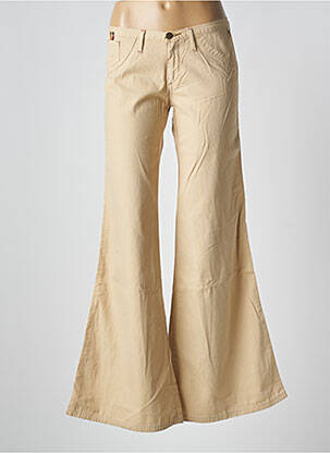 Pantalon evazat talie joasă talie joasă bej CIMARRON femeie