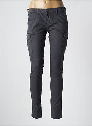 Pantalon cargo subțire talie joasă gri LE TEMPS DES CERISES femeie