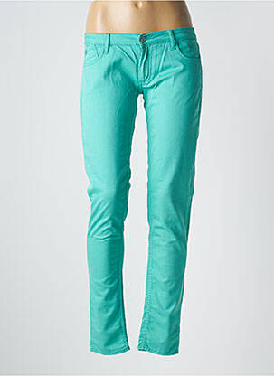 Pantalon slim talie joasă talie joasă verde LE TEMPS DES CERISES femeie