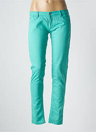 Pantalon slim talie joasă talie joasă verde LE TEMPS DES CERISES femeie