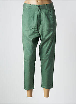 Pantalon 7/8 talie înaltă talie înaltă verde DIESEL femeie
