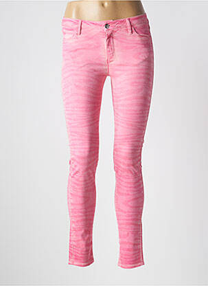 Blugi skinny elasticitate talie joasă roz REIKO femeie