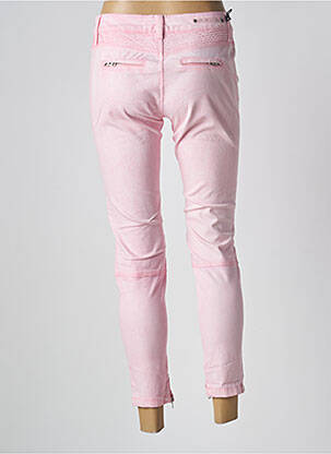 Pantalon 7/8 elasticitate talie joasă roz CORLEONE femeie