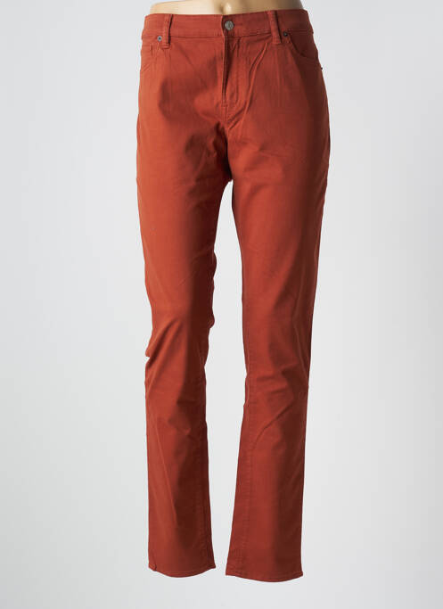 Blugi cu croială slim portocaliu DENIM AND SUPPLY femeie