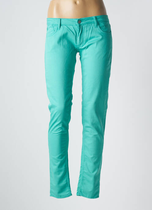 Pantalon slim verde LE TEMPS DES CERISES femeie