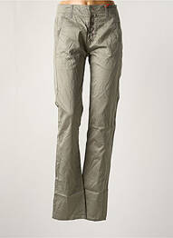 Pantalon drept buzunare verde GIRBAUD femeie