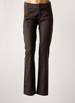 Pantalon slim buzunare maro MC PLANET femeie