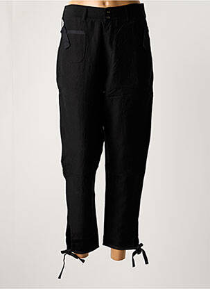 Pantalon 7/8 închidere cu fermoar sub clapetă cu nasturi negru DIESEL femeie