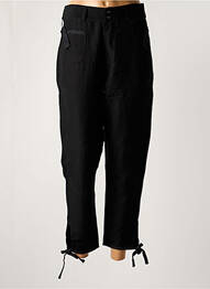 Pantalon 7/8 închidere cu fermoar sub clapetă cu nasturi negru DIESEL femeie