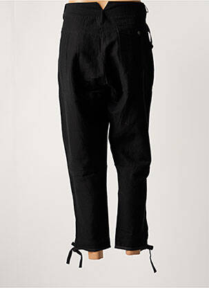 Pantalon 7/8 închidere cu fermoar sub clapetă cu nasturi negru DIESEL femeie
