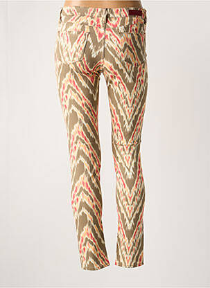 Pantalon slim buzunare verde REIKO femeie