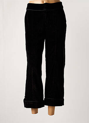 Pantalon 7/8 închidere cu fermoar sub clapetă cu nasturi negru DIPLODOCUS femeie