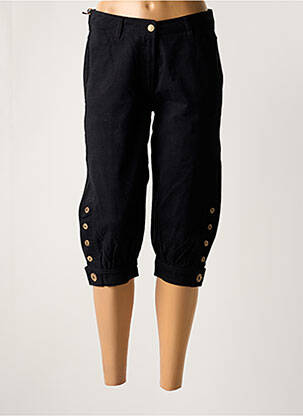 Pantalon trei sferturi buzunare negru JOST femeie