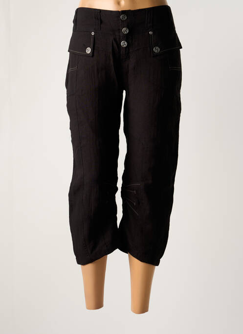 Pantalon trei sferturi negru ET COMPAGNIE femeie