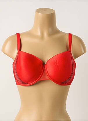 Sutien efect material satinat top sutien modelat roșu PASSIONATA femeie