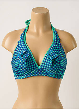 Sutien de costum de baie albastru ANTIGEL femeie