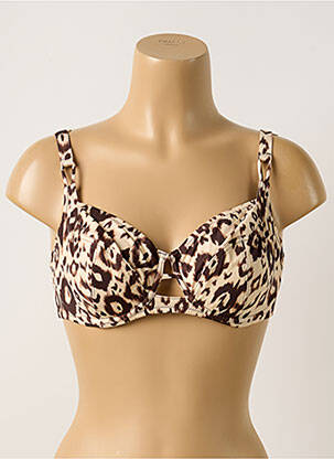 Sutien de costum de baie bej ANTIGEL femeie