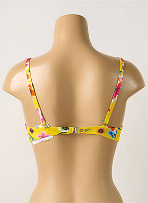 Sutien de costum de baie elasticitate top sutien push-up galben ANTIGEL femeie