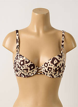 Sutien de costum de baie elasticitate top sutien modelat bej ANTIGEL femeie