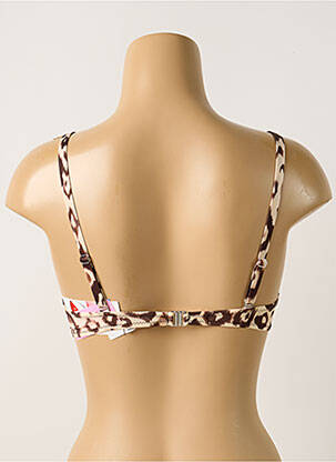 Sutien de costum de baie elasticitate top sutien modelat bej ANTIGEL femeie