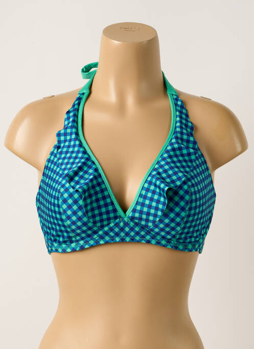 Sutien de costum de baie albastru ANTIGEL femeie