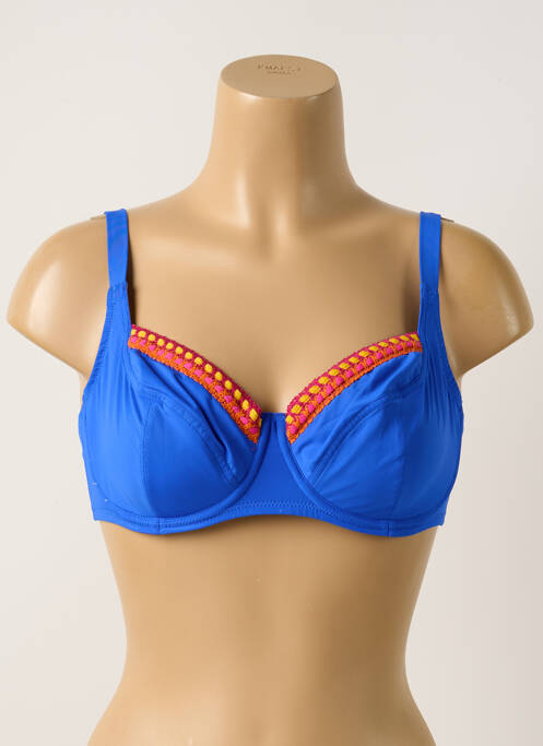 Sutien de costum de baie albastru ANTIGEL femeie