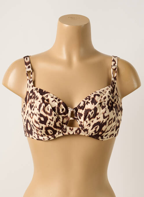 Sutien de costum de baie bej ANTIGEL femeie