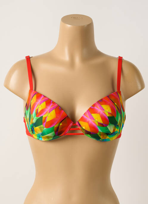 Sutien de costum de baie elasticitate top sutien modelat roșu ANTIGEL femme