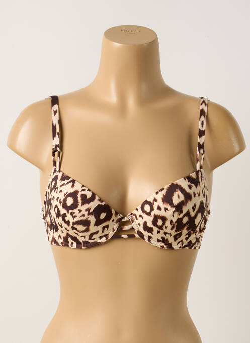 Sutien de costum de baie bej ANTIGEL femeie