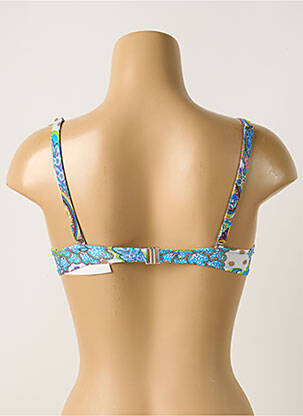 Sutien de costum de baie elasticitate top sutien modelat albastru ANTIGEL femeie