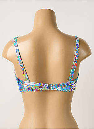 Sutien de costum de baie elasticitate top sutien modelat albastru ANTIGEL femeie
